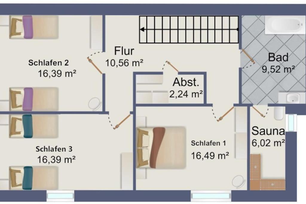 뤼네부르크 130Qm Haus Mit 3 Schlafzimmern, Sauna, Parkplatz 아파트 외부 사진