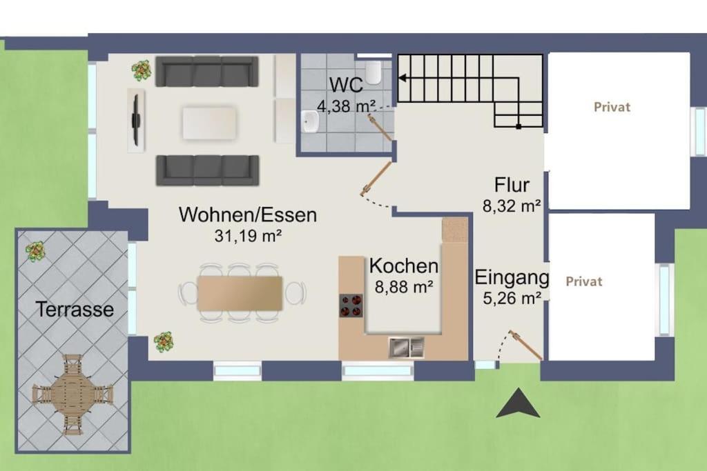 뤼네부르크 130Qm Haus Mit 3 Schlafzimmern, Sauna, Parkplatz 아파트 외부 사진